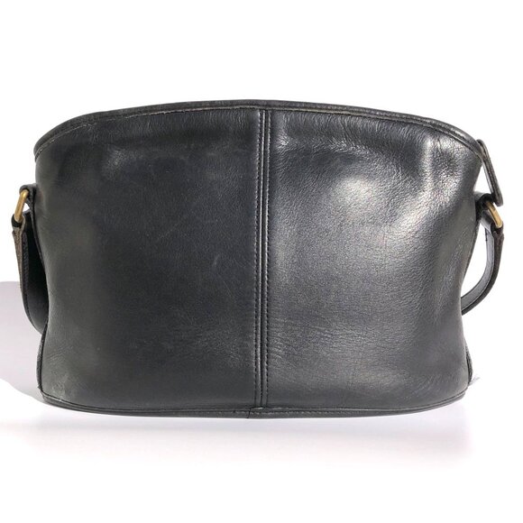 Vintage 90s Coach Anderson 9976 Crossbody Leather Bag Purse Black Shoulder Strap - Picture 7 of 16